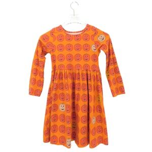 Pink‎ Chicken Organic Steph Dress 8Y Halloween Jack -O'-Lantern
